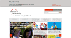 Desktop Screenshot of institute-of-fundraising.org.uk