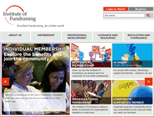 Tablet Screenshot of institute-of-fundraising.org.uk